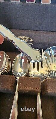 100 Pieces 12 Place Setting International Deep Silver CHADWICK Silverplate 1975