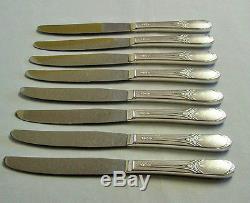 108 Piece Set 1938 MARY LOU DEVONSHIRE Silverplate Flatware Wm Rogers with Chest