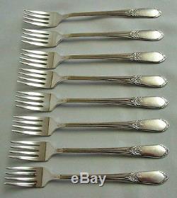 108 Piece Set 1938 MARY LOU DEVONSHIRE Silverplate Flatware Wm Rogers with Chest