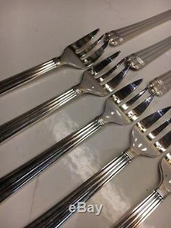 12 PCs France CHRISTOFLE ARIA Silverplate Flatware Oyster Forks Excellent Nice