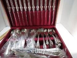 12 Person Settings +Odds Rogers Bros Remembrance Silverplate Flatware Set+ case