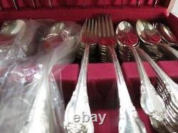 12 Person Settings +Odds Rogers Bros Remembrance Silverplate Flatware Set+ case
