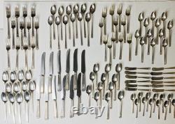 12 Place Setting Silver Plate 1847 Rogers Bros Anniversary Mono W 108 Pc c1928