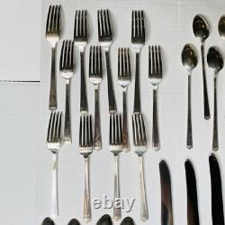 12 Place Setting Silver Plate 1847 Rogers Bros Anniversary Mono W 108 Pc c1928