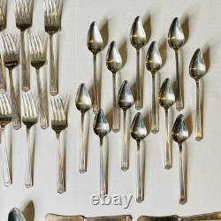 12 Place Setting Silver Plate 1847 Rogers Bros Anniversary Mono W 108 Pc c1928