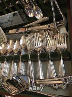 140 PC ETERNALLY YOURS INTERNATIONAL SILVER ROGERS BROS FLATWARE SET WithBOX