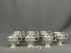 14 pc Wallace BAROQUE Silverplate Punch Bowl Set Exceptional