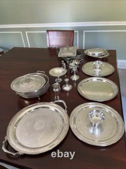 15 Piece Silver Serving Set. Silver Plated