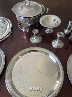 15 Piece Silver Serving Set. Silver Plated