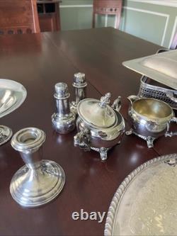 15 Piece Silver Serving Set. Silver Plated