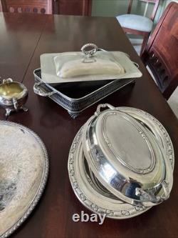 15 Piece Silver Serving Set. Silver Plated
