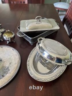 15 Piece Silver Serving Set. Silver Plated