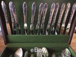 174 pieces Tudor QUEEN BESS II Vintage 1946 Silver Plate Flatware Silverware set