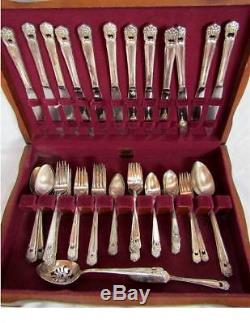 1847 ROGERS BROS. ETERNALLY YOURS FLATWARE SET SERVICE for 12 - 74pc's