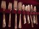1847 ROGERS BROS IS ANNIVERSARY SILVERPLATE set for 12 + soup spoons
