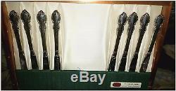 1847 ROGERS BROS REFLECTION SILVER PLATED FLATWARE SET 53 piece + Chest