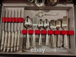 1847 ROGER Bros ETERNALLY YOURS IS Set Silverware Set Service for 12