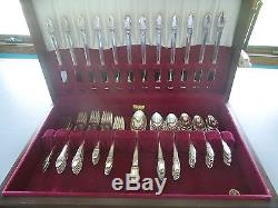 1847 Roger Bros First Love Silverplate Set, 77 Pcs, Service for 12