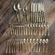 1847 Roger Bros Silverplate Flatware Set-44 Pieces-Vintage Ornament Pattern