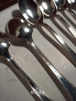 1847 Roger Bros Silverware Set Remembrance Pattern 8 Place Setting 83 Pieces