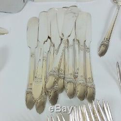 1847 Rogers 104 piece silverplate flatware set First Love pattern service for 12