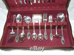 1847 Rogers Bros 57PC Silver Plated 100th Anniversary Remembrance Flatware Set