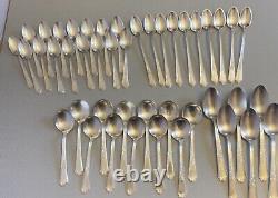 1847 Rogers Bros ANCESTRAL 1924 Silver Plate Flatware Set 80P Service for 12