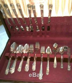 1847 Rogers Bros Eternally Yours Silverplate Grille Set For 8 Unused
