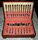 1847 Rogers Bros FIRST LOVE Flatware Set for 12 with Wood Chest 76 piecs Very Good