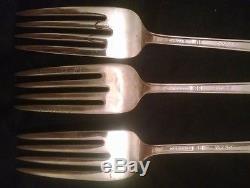 1847 Rogers Bros FIRST LOVE Silver Plate Flatware Set for 12 76 Pieces withChest