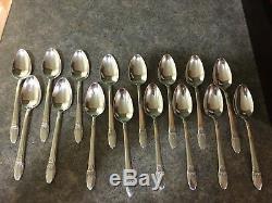 1847 Rogers Bros FIRST LOVE Silverplated Flatware Grille Set 55 Pc Withbox