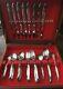 1847 Rogers Bros FLAIR 8 Place Vtg Midcentury Silverplate Flatware 52 Piece Set