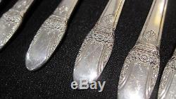 1847 Rogers Bros. First Love SILVERPLATE FLATWARE SET 59 Pc For 8
