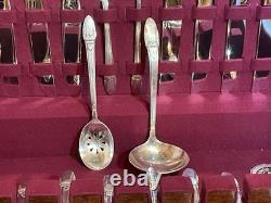 1847 Rogers Bros First Love Silverplate Flatware 54-Pc Set in Box Service for 8