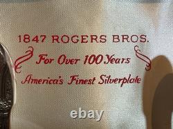 1847 Rogers Bros First Love Silverplate Flatware 54-Pc Set in Box Service for 8