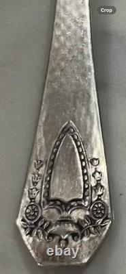 1847 Rogers Bros Heraldic Silverplate Flatware Set 44 Pc Arts & Crafts 1916