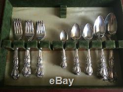 1847 Rogers Bros Heritage Silverware Set In Tarnish-proof Chest 65 Pc Total