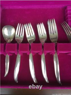 1847 Rogers Bros. IS FLAIR Silverware 55 PCS w Serving & Box Svr For 8 1847 Rogers Bros. IS FLAIR Silverware 55 PCS w Serving & Box Svr For 8
