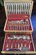 1847 Rogers Bros IS Silver Flair 89 Pc Set Silverplate Silverware Flatware