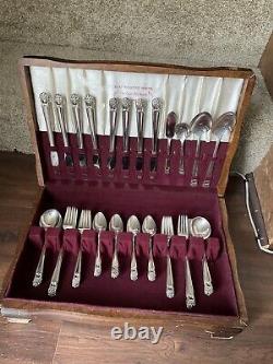 1847 Rogers Bros International Silver Plated, Eternally Yours Set, 52 pieces