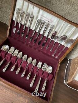 1847 Rogers Bros International Silver Plated, Eternally Yours Set, 52 pieces