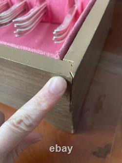 1847 Rogers Bros Leilani 73 Piece Silverplate Flatware Set For 12 Box WithDrawer