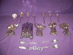 1847 Rogers Bros. Silver Plated 106 Piece Eternally Yours Flatware Set In GUC