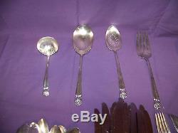 1847 Rogers Bros. Silver Plated 106 Piece Eternally Yours Flatware Set In GUC