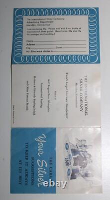 1847 Rogers Bros Silverplate DAFFODIL Flatware Set in Box wPamphlet Cards 50 pc