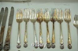 1847 Rogers Bros Silverplate Eternally Yours Flatware Set 52 Pc Silverware For 8