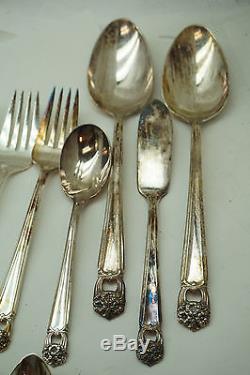 1847 Rogers Bros Silverplate Eternally Yours Flatware Set 52 Pc Silverware For 8