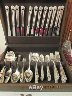1847 Rogers Bros Silverplate Flatware ETERNALLY YOURS 102 pc set for 12 +serving