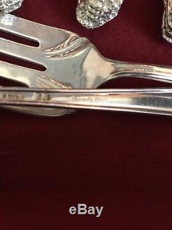 1847 Rogers Bros Silverplate Flatware ETERNALLY YOURS 80 Pc Set/walnut Chest