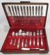 1847 Rogers Bros Silverplate Flatware Set Ambassador Pattern 83 Pieces uu